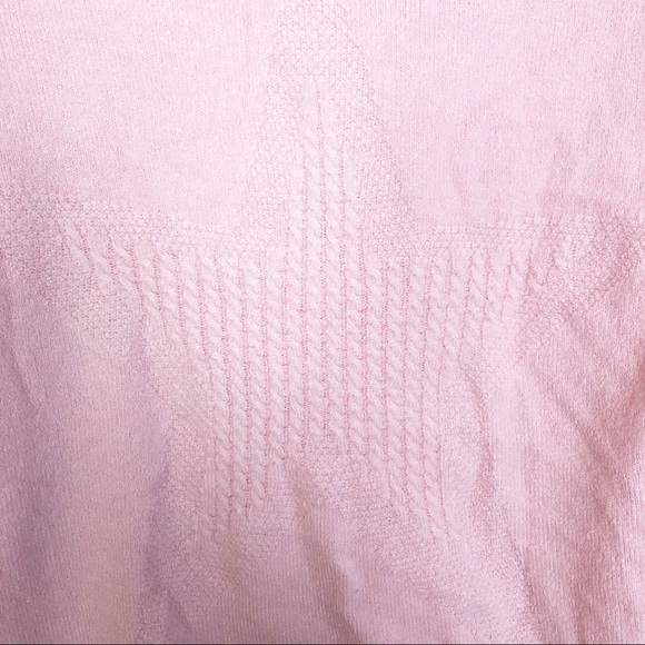 New Wit & Wisdom Cable Knit Star Sweater in Whisper Pink - Picture 3 of 11